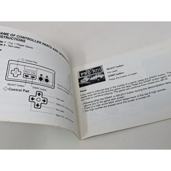 R.C. Pro-Am (Nintendo Entertainment System NES, 1988) Manual Only - Picture 5 of 6